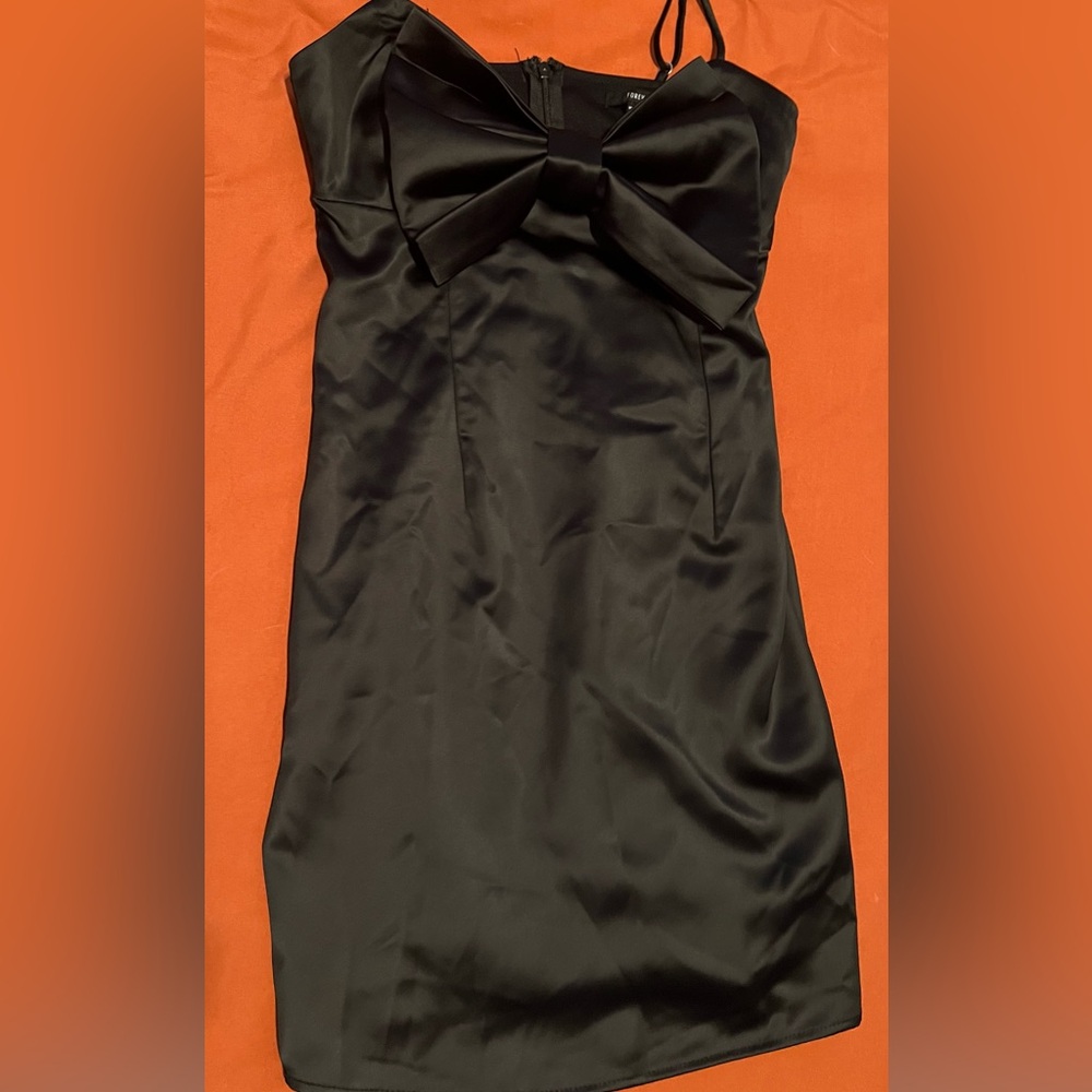Satin Black Dress
